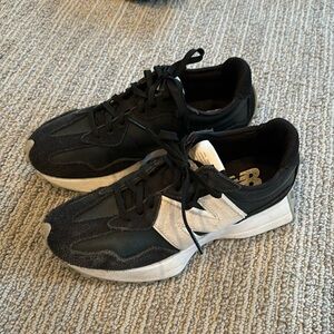 New Balance Women's Black and White Sneakers